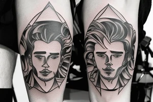 Liam with date of birth January 28, 2023 tattoo idea