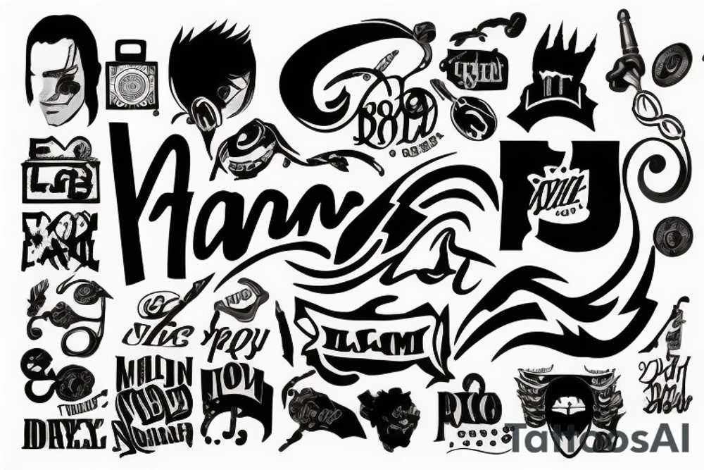 Name Liam tattoo idea