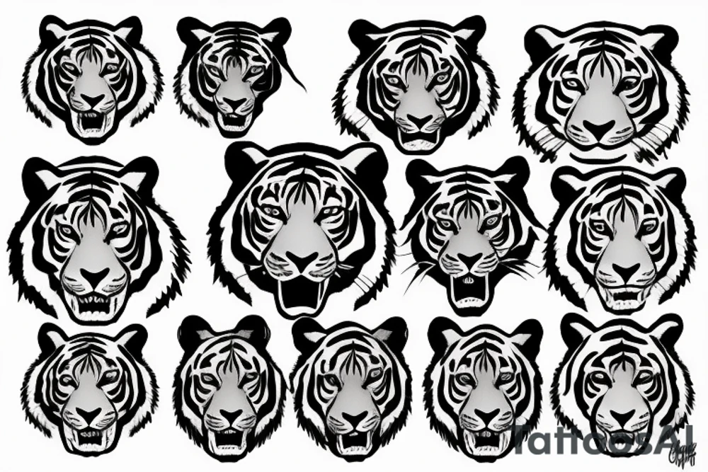 Tiger tattoo idea