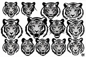 Tiger tattoo idea