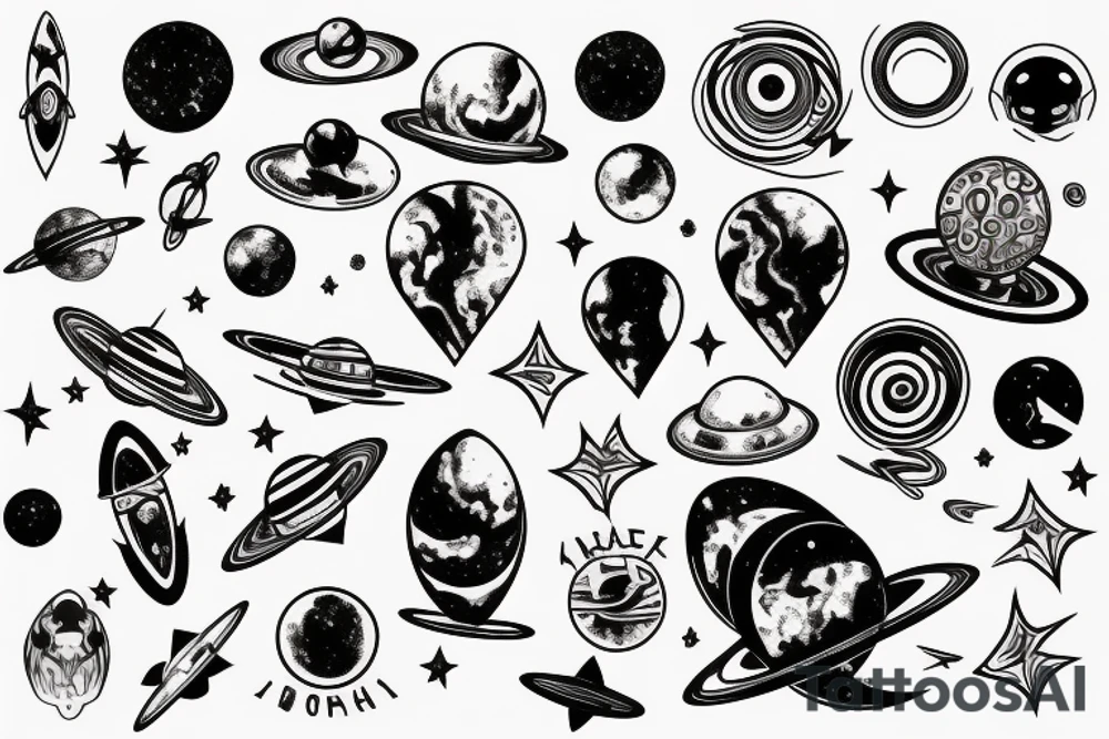 space tattoo idea