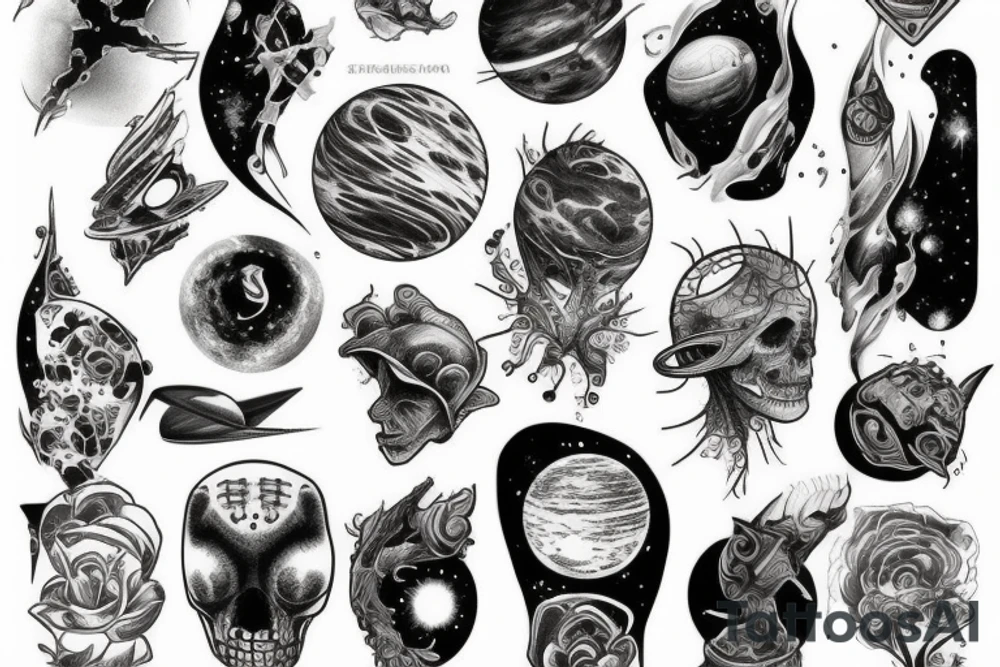 space tattoo idea