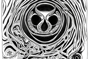 Millenary tree with An Eye of Providence in the skull tattoo idea