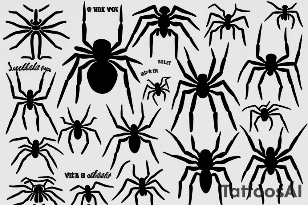 Spider tattoo idea