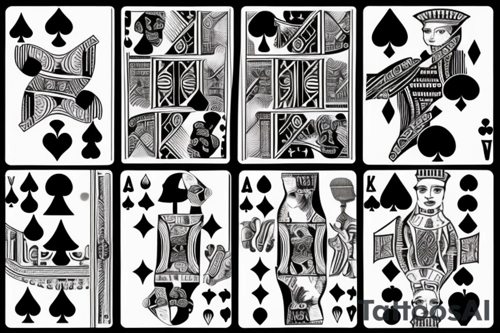 Playing cards or dice somthing that symbolise gambling tattoo idea