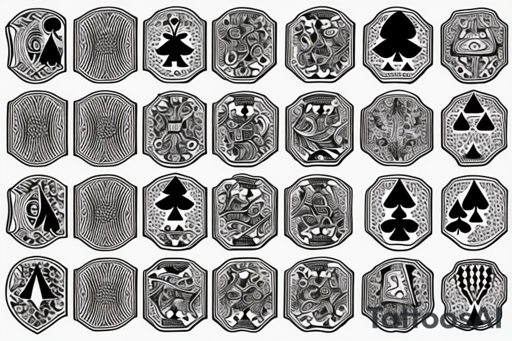 Playing cards or dice somthing that symbolise gambling tattoo idea