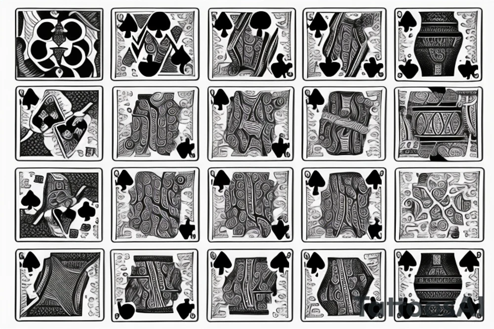 Playing cards or dice somthing that symbolise gambling tattoo idea