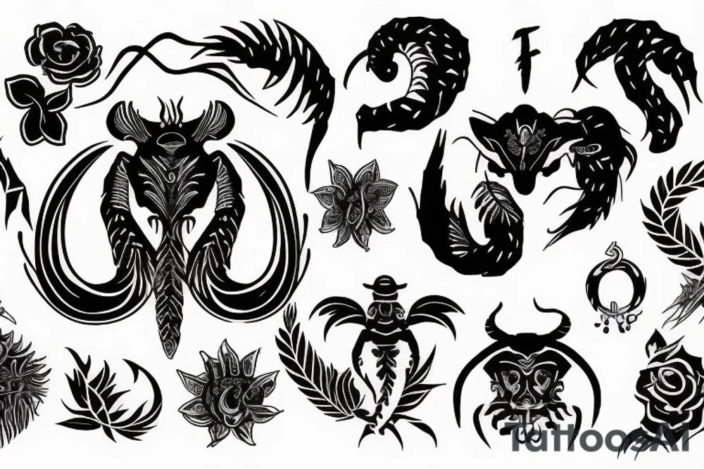 Aries Scorpio Leo horoscope tattoo tattoo idea