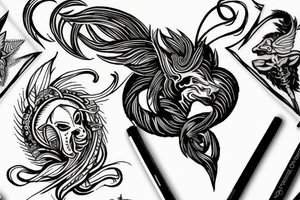 Aries Scorpio Leo horoscope tattoo design tattoo idea