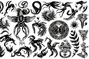 Scorpio  horoscope tattoo design tattoo idea