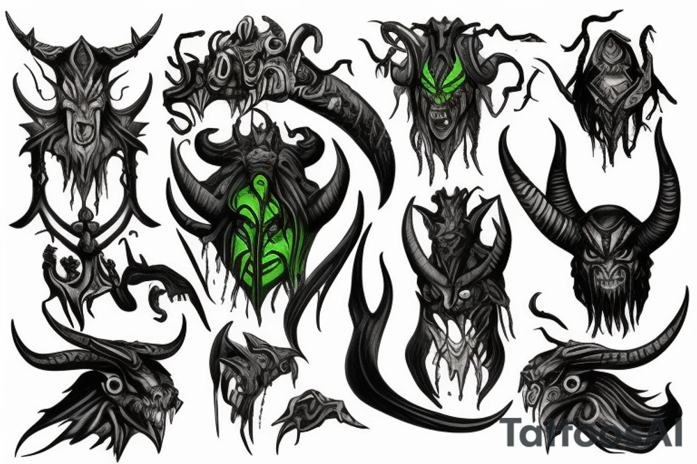 illidan tattoo idea