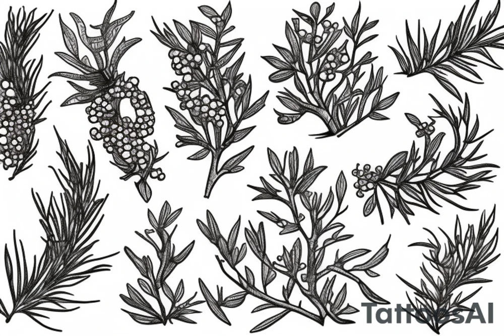 juniper berries tattoo idea