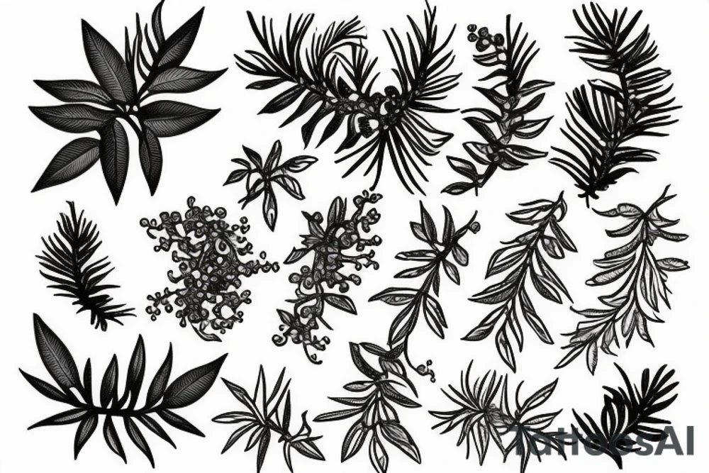 juniper berries tattoo idea