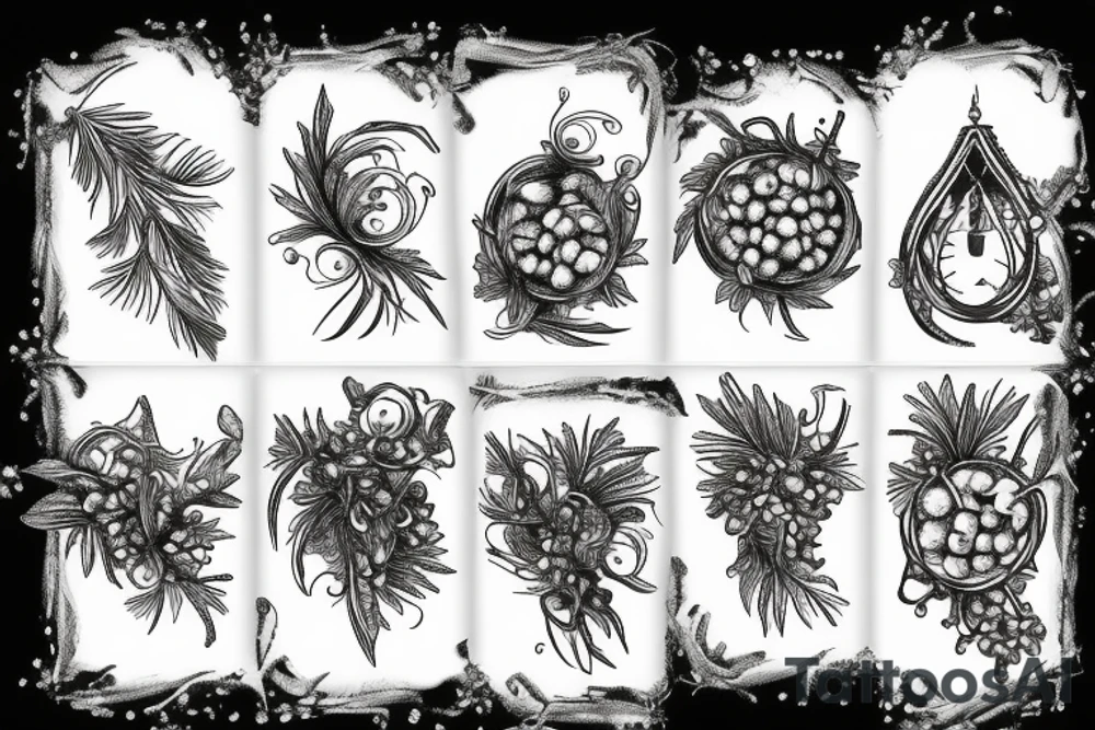 juniper berries tattoo idea