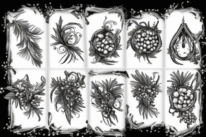 juniper berries tattoo idea