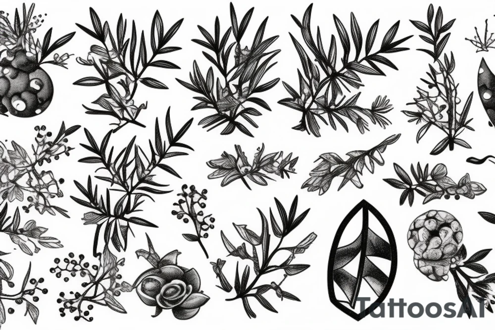juniper berries tattoo idea