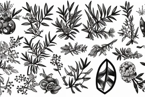 juniper berries tattoo idea