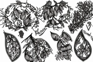 juniper berries tattoo idea