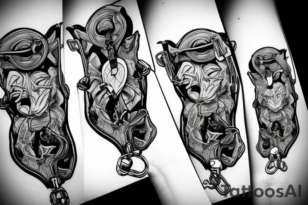 Climbing carabiner tattoo idea