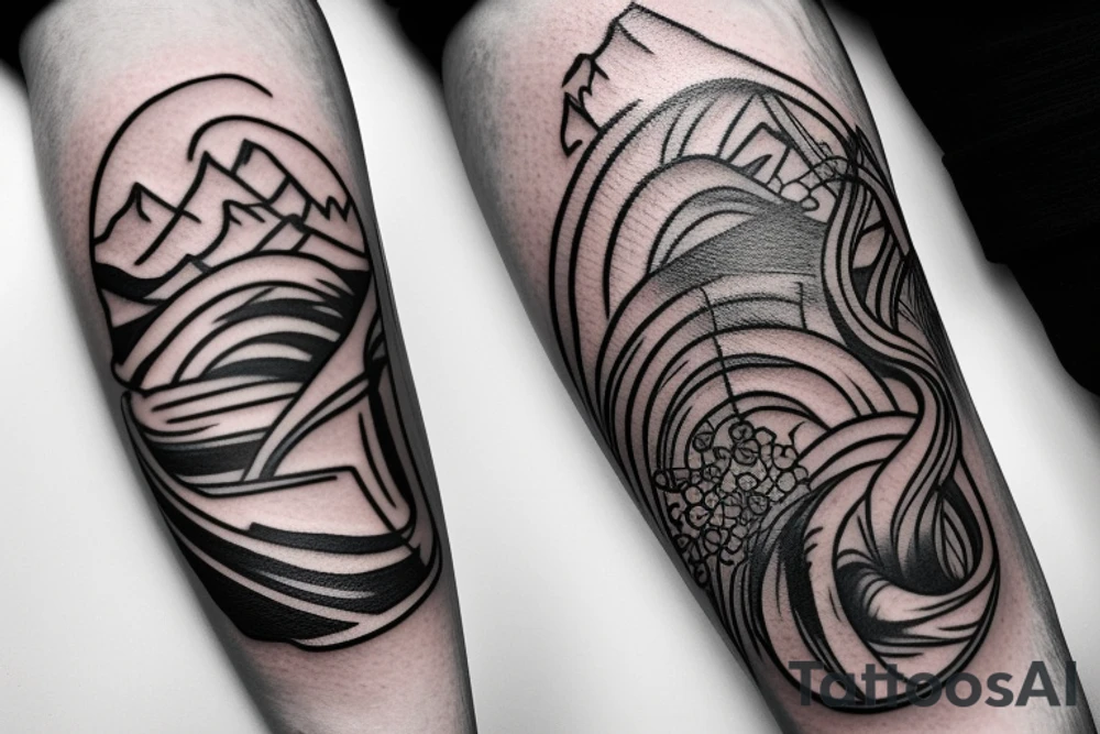 Small climbing carabiner tattoo idea