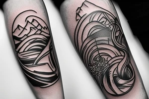 Small climbing carabiner tattoo idea