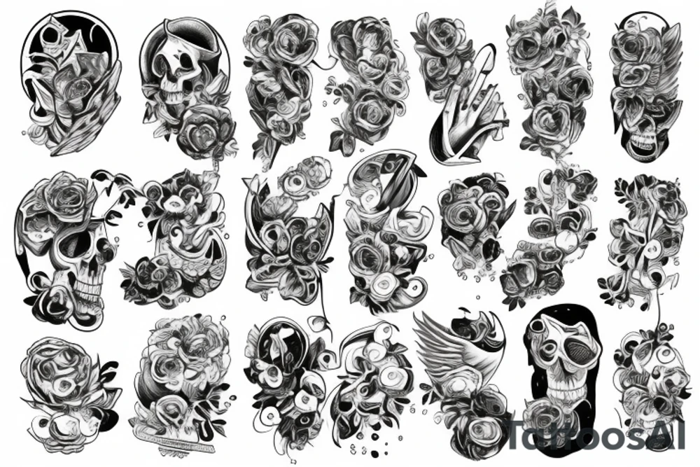 Forearm big lez tattoo idea