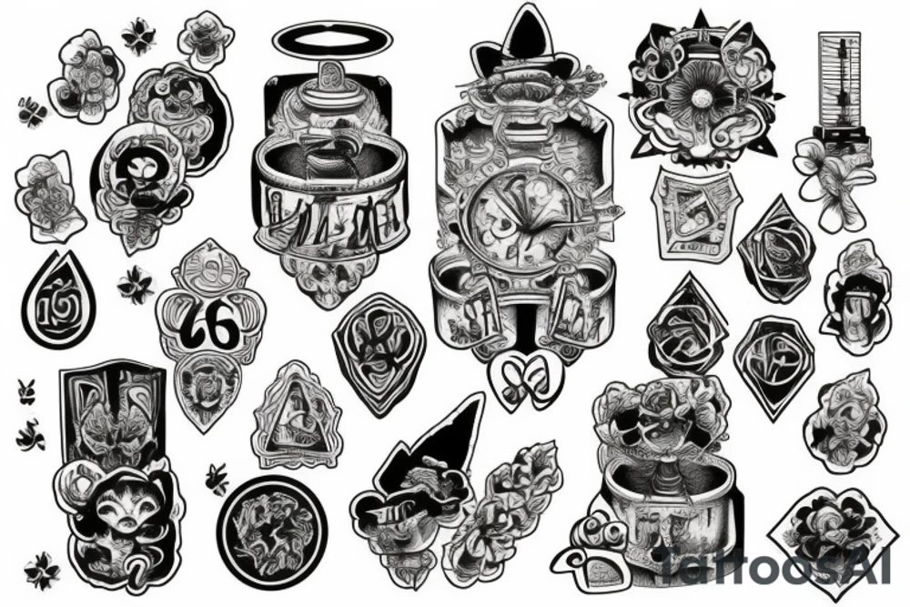 Tower of luck tattoo idea