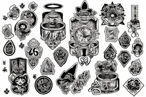 Tower of luck tattoo idea