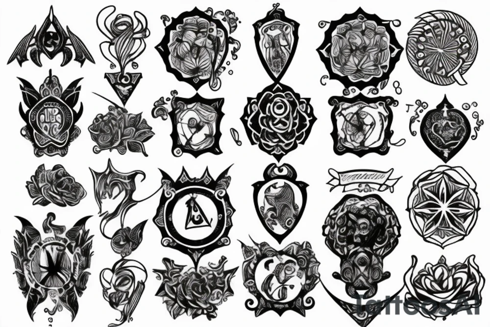 Tower of luck tattoo idea