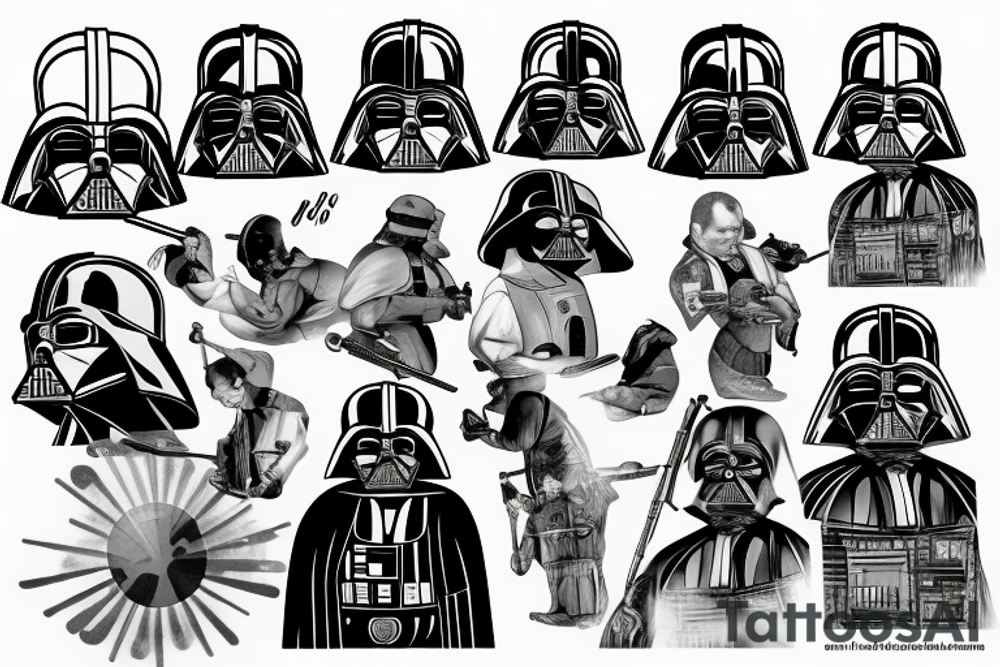 Dart Vader kill Lenin tattoo idea