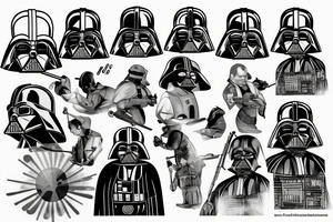 Dart Vader kill Lenin tattoo idea