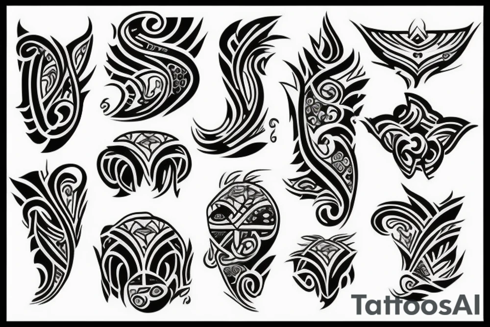abstract ornamental tattoo idea