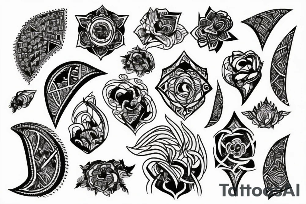 abstract ornamental tattoo idea