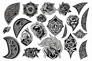 abstract ornamental tattoo idea