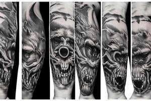 Fenrir yormungand tattoo idea