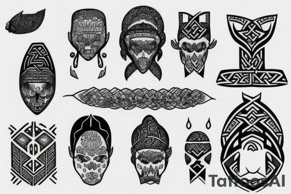 Ethnic Nordic tattoo idea