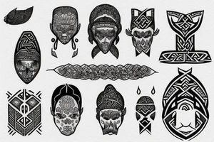 Ethnic Nordic tattoo idea