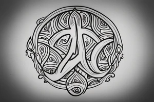 Om tattoo spiritual symbol aum tattoo idea