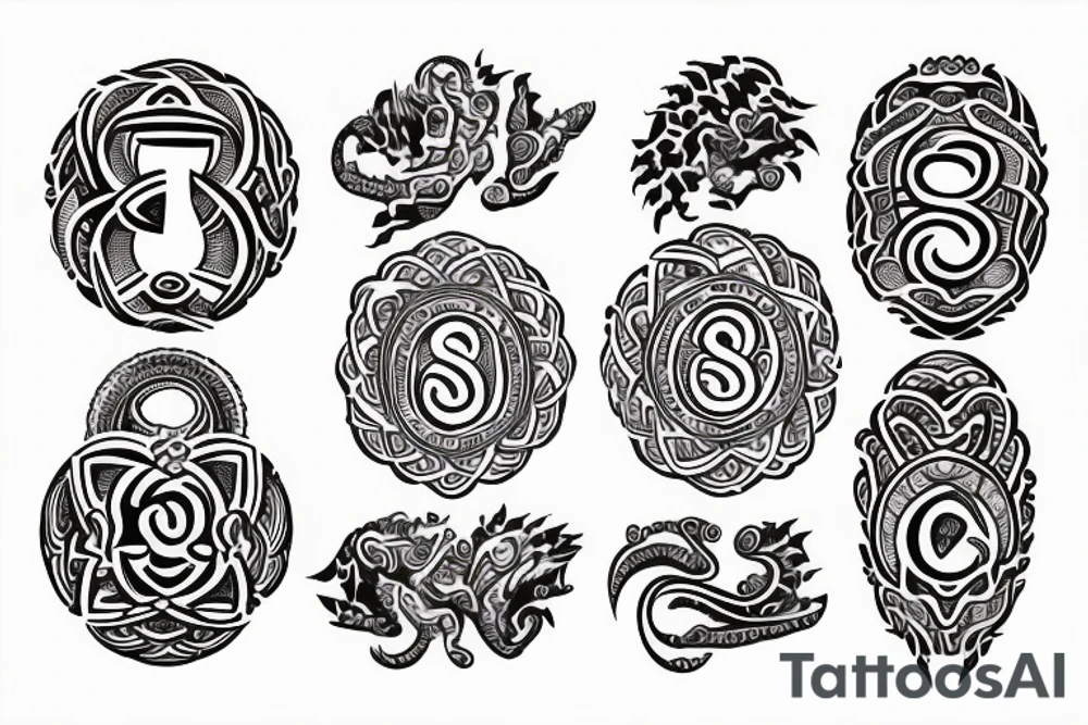 Indian om symbol tattoo idea