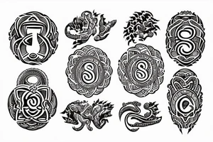 Indian om symbol tattoo idea