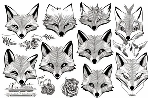 Evil fox tattoo idea