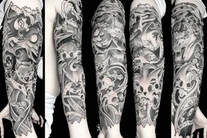 Demon fox tattoo idea