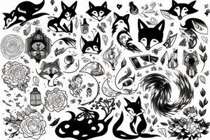 Fox girl tattoo idea