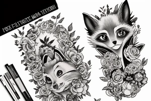 Fox girl tattoo idea