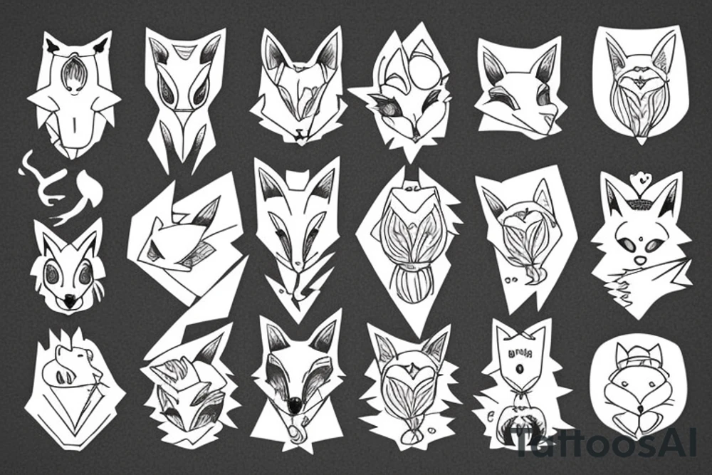 Fox woman tattoo idea