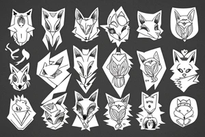 Fox woman tattoo idea