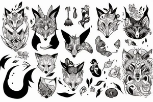 Fox woman tattoo idea