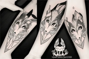 Fox woman tattoo idea