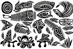 Caribbean island tattoo idea
