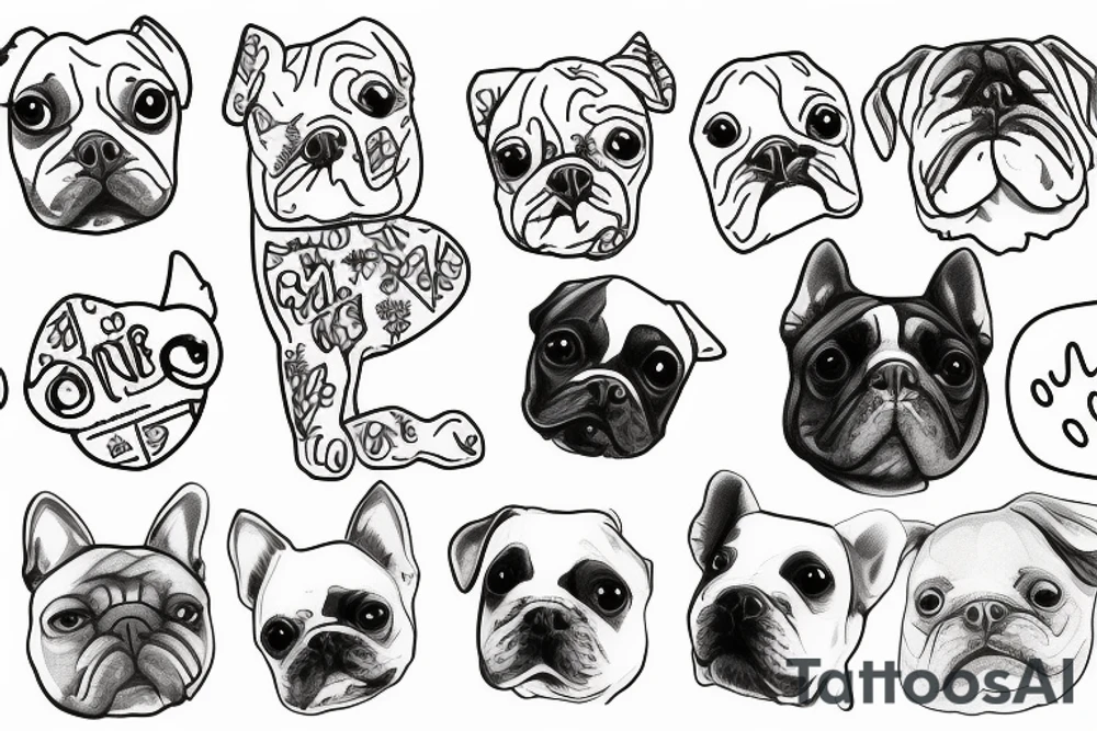 Minimalistic, Small, dog, love, emotional tattoo idea